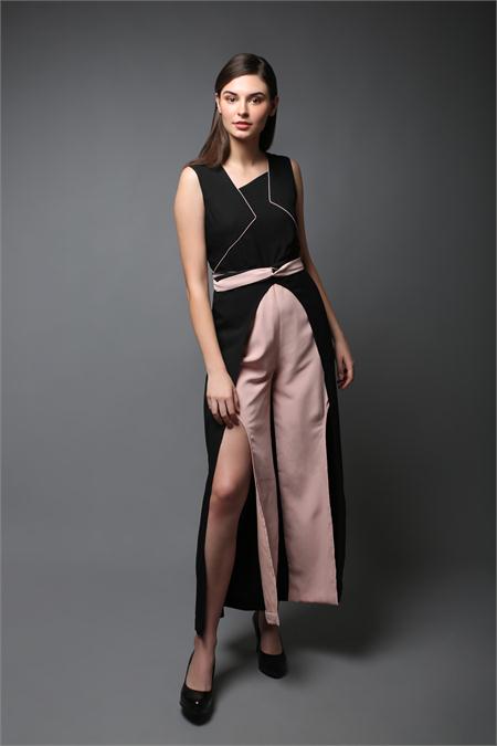 M489 Black pink jumpsuit